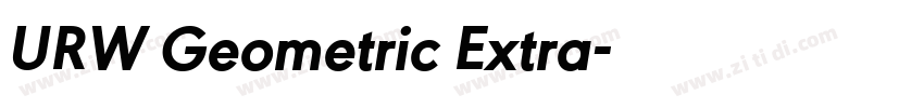 URW Geometric Extra字体转换